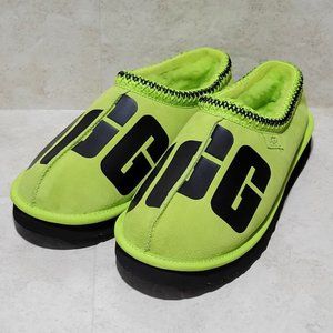 New UGG Tasman Chopd Keylime/Black Men Size 12 Slippers